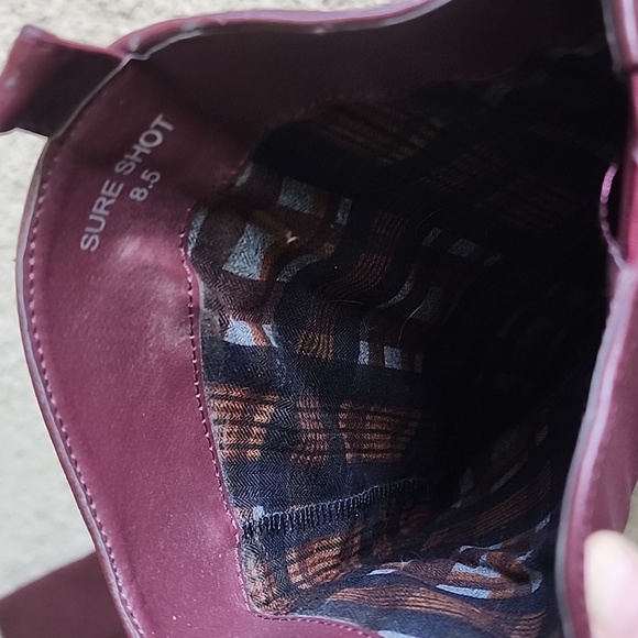 Long Maroon Boots - Picture 4 of 6